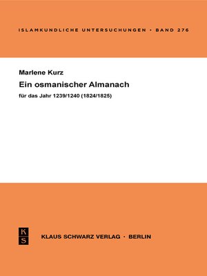 cover image of Ein osmanischer Almanach für das Jahr 1239/1825